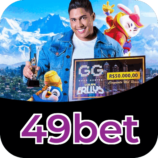 Interface do aplicativo 49bet mostrando jogos disponíveis no iOS e Android
